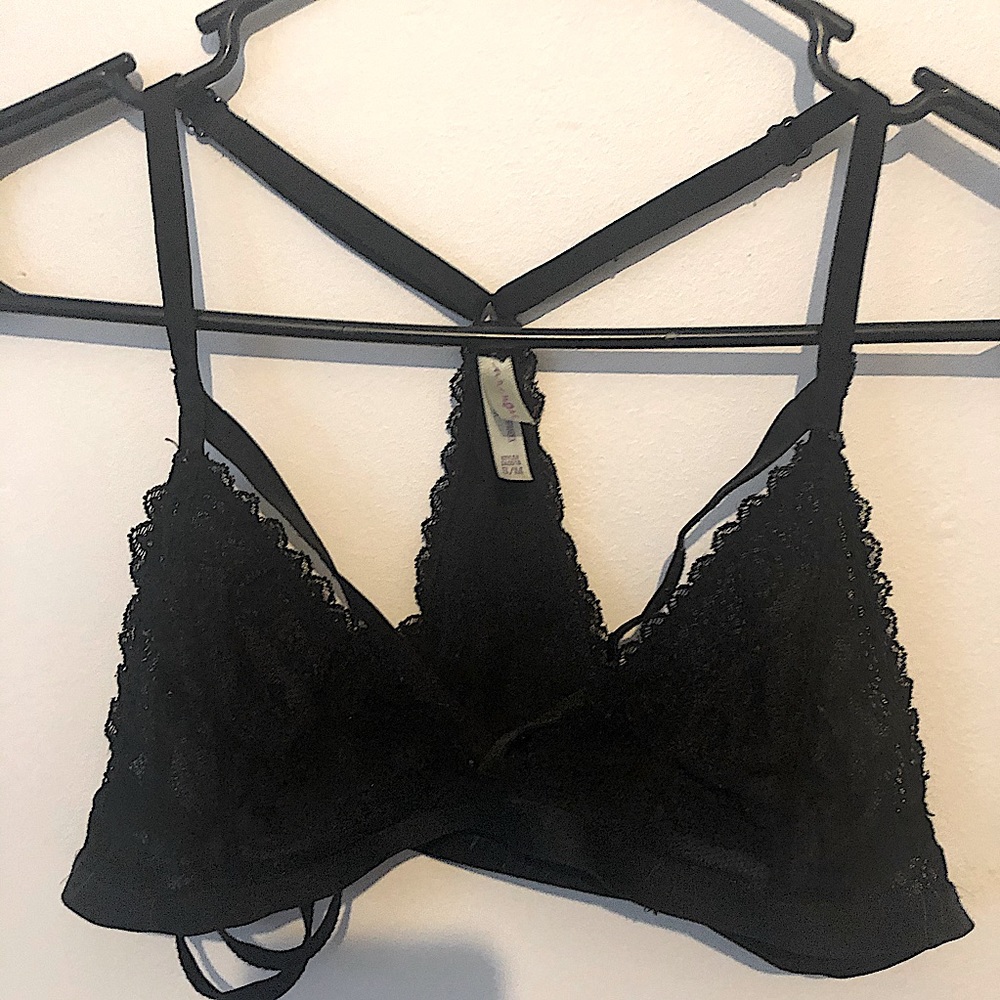 Lace racerback strappy bra sz S/M